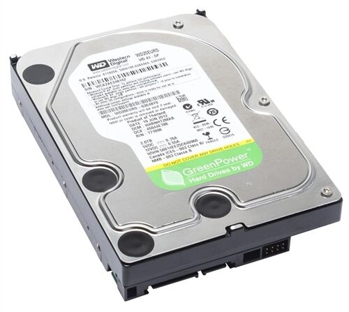 Western Digital Green Power 2TB 5.4K RPM 3.5" SATA // WD20EURS-63S48Y0 (Used) // สินค้ารับประกัน โดย บริษัท อะไหล่เซิร์ฟเวอร์ จำกัด
