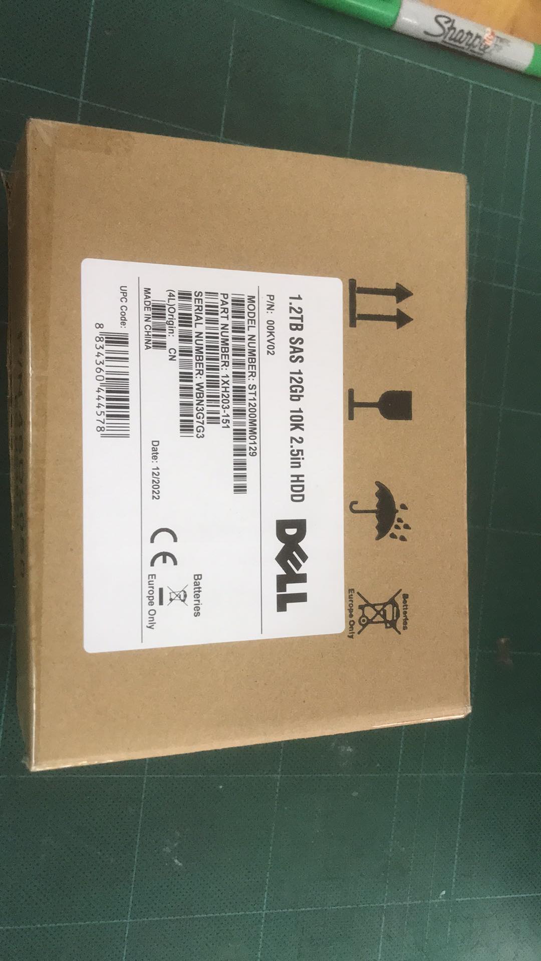 (New inbox) Dell 1.2TB 10K SAS 12G 2.5" Dell R740 R540 Hard Drive // 00KV02, ST1200MM0129, 1XH203-151 // สินค้ารับประกัน โดย บริษัท อะไหล่เซิร์ฟเวอร์ จำกัด