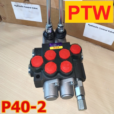 ไฮโดรลิคคอนโทรนวาวร์ (4หุน)PTW P40-2(2แกน)(40L.)(3,000-4,600PSI)