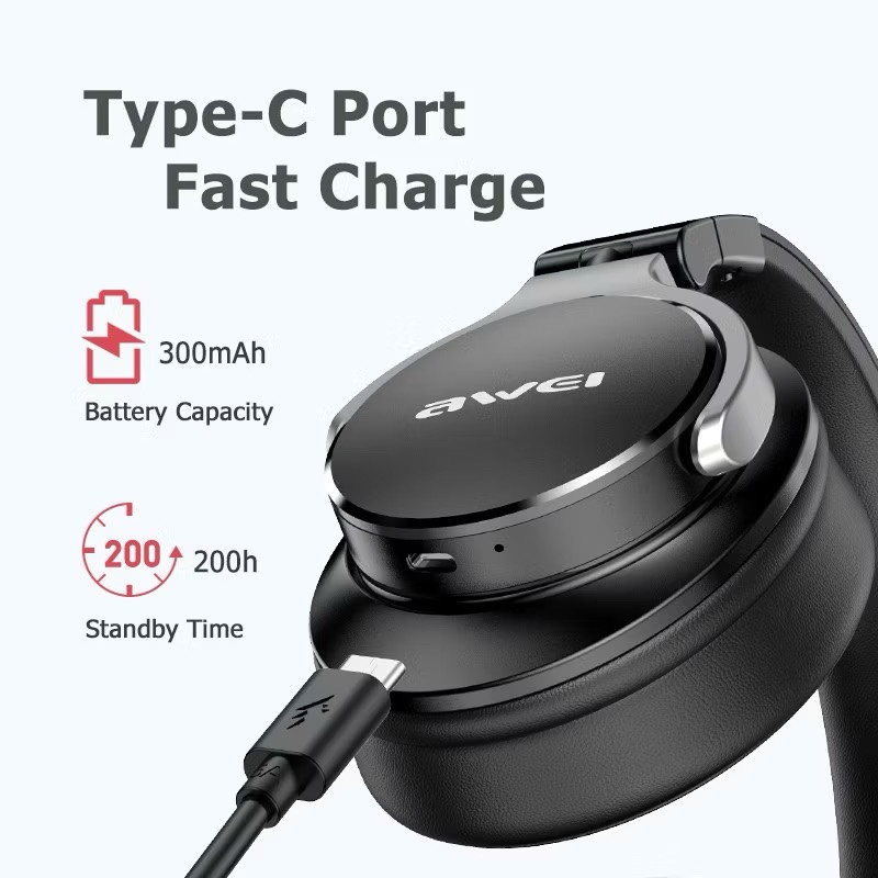 A710BL ANC FOLDABLE ANC FUNCTION WIRELESS HEADPHONE