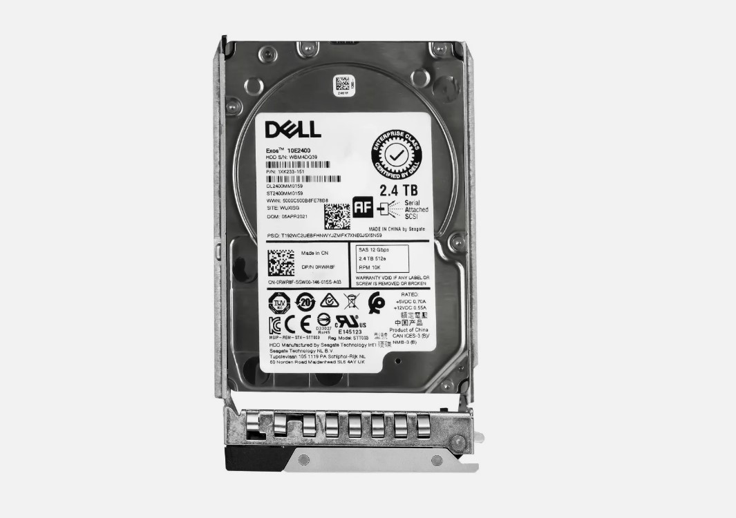 Dell 2.4TB 10K 12G SAS 2.5" RPM HDD // 0RWR8F / RWR8F / ST2400MM0159 (Used) // สินค้ารับประกัน โดย บริษัท อะไหล่เซิร์ฟเวอร์ จำกัด