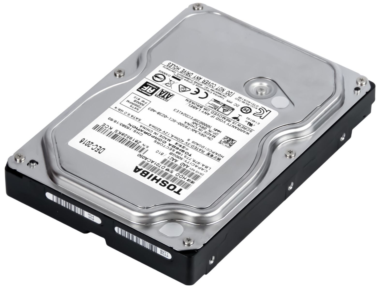 Toshiba 500GB 7.2K SATA 6Gb/s 3.5" Hard Drive // DT01ACA050 / Dell 0RXJWX (Used) สินค้ารับประกัน โดย บริษัท อะไหล่เซิร์ฟเวอร์ จำกัด