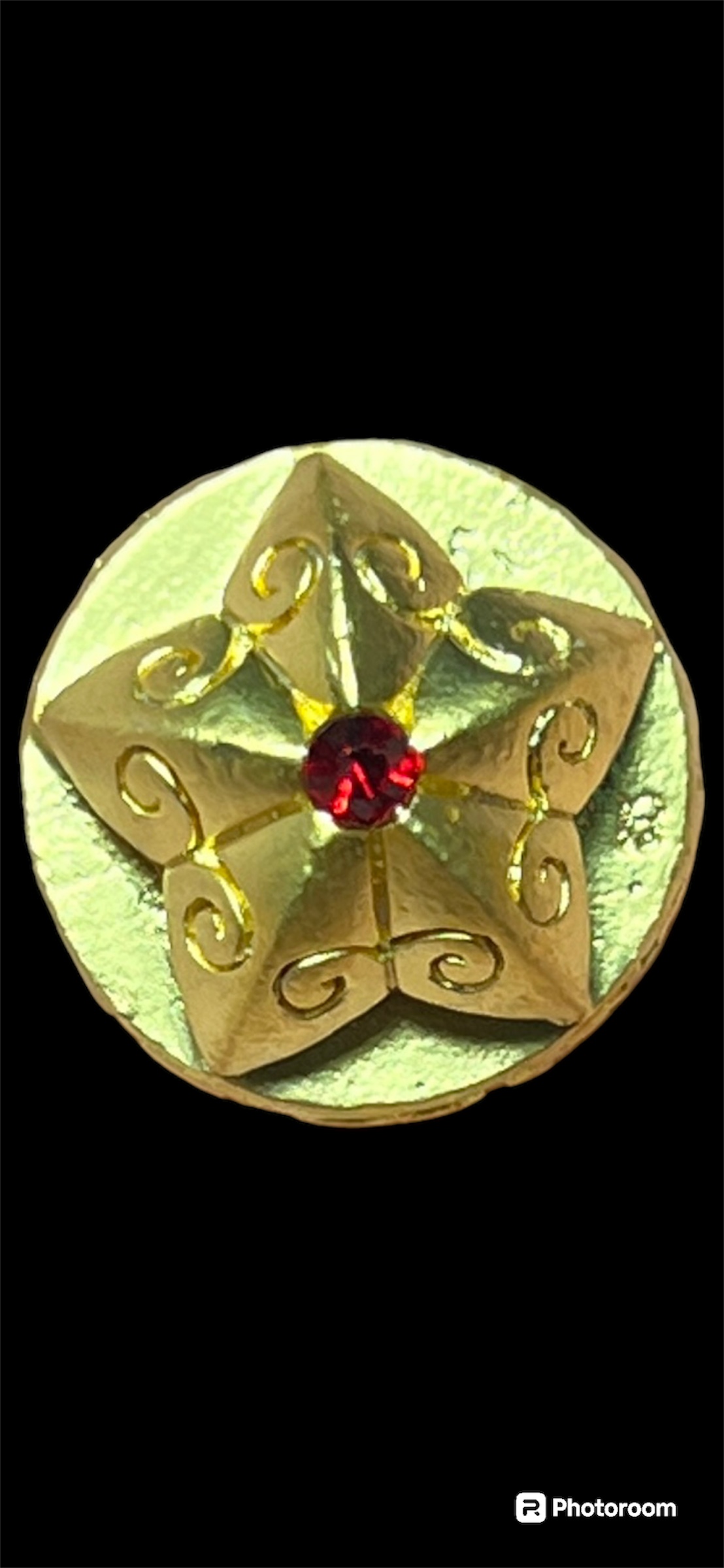 ลูกอมดาวเศรษฐี รุ่นอมตะวาจา หลวงปู่สอ วัดโพธิ์ศรี 2561 เนื้อกะไหล่ทอง