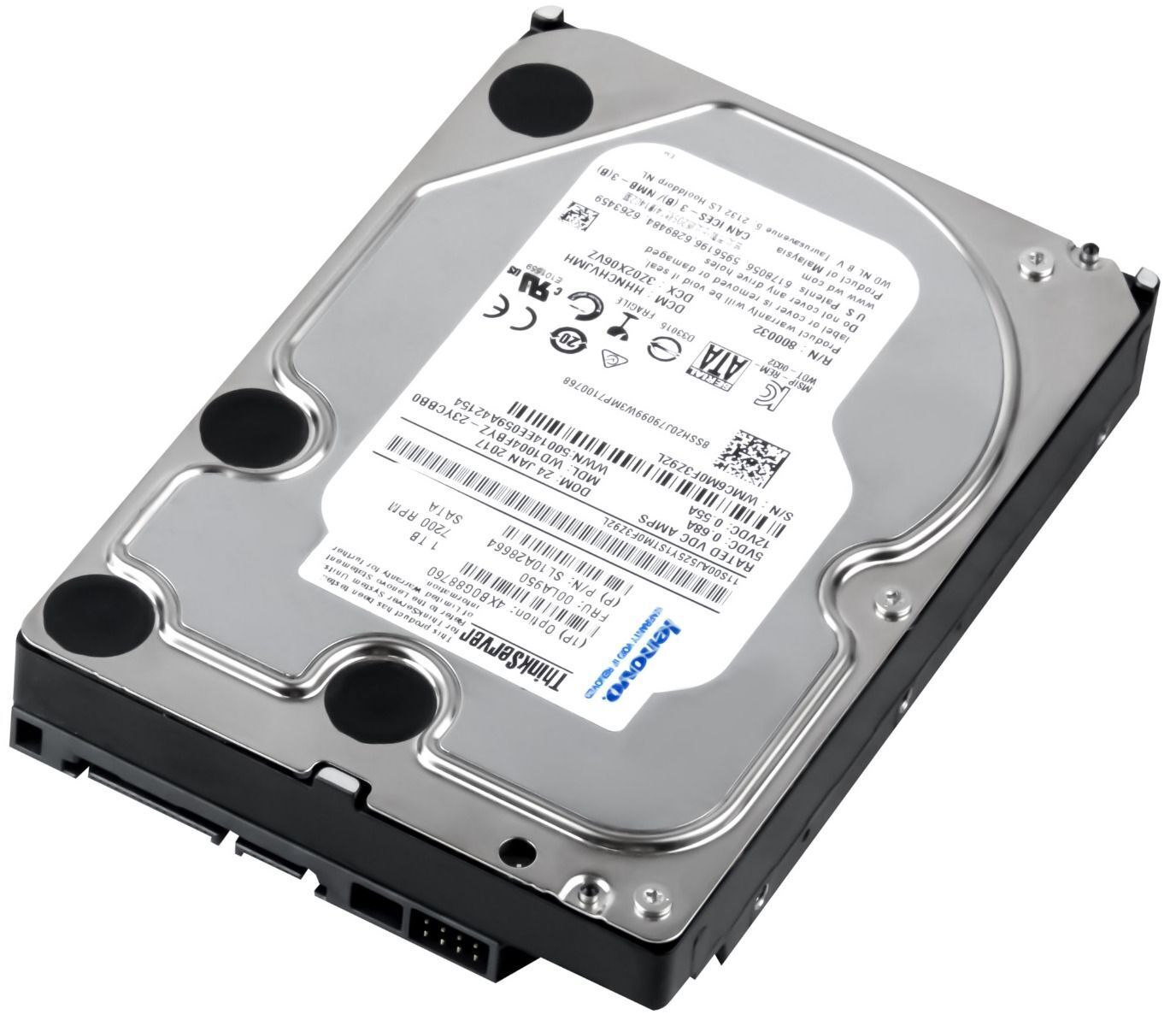 Lenovo 1TB 7.2K 6G SATA III 3.5" 128MB Hard Disk // FRU 00LA950 / SL10A28664 / 4XB0G88760 (Used) // สินค้ารับประกัน โดย บริษัท อะไหล่เซิร์ฟเวอร์ จำกัด