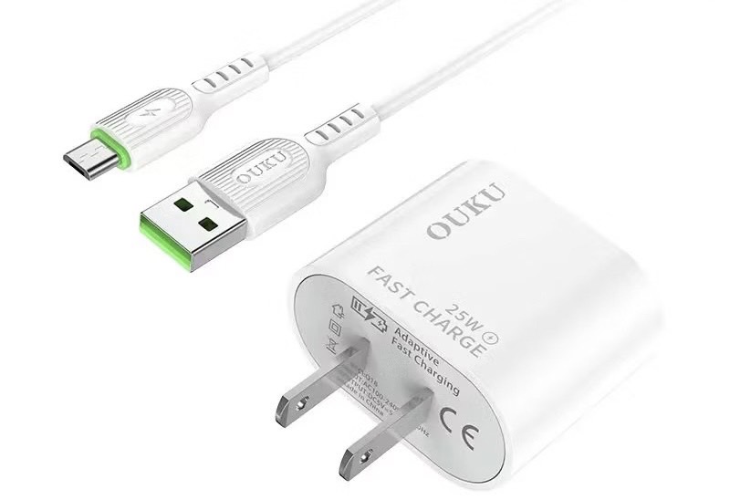 Q18 5A DUAL USB FAST CHARGER MICRO SET