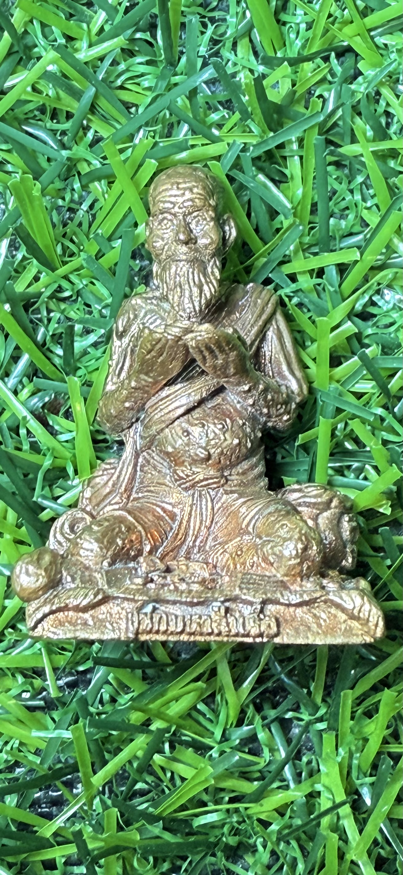 ชูชกรวยทรัพย์รับโชค หลวงปู่น่วม วัดโพธิ์ศรีเจริญ จ.สุพรรณบุรี เนื้อนวโลหะผิวไฟ ปี 2551