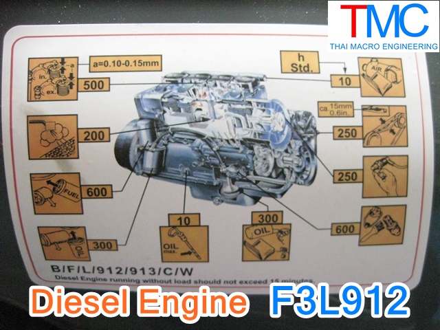Diesel Engine F3L912(38kw) เครื่องยนต์ดีเซลระบายความร้อนด้วยอากาศ