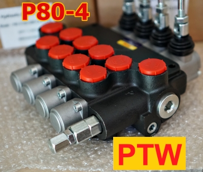 ไฮโดรลิคคอนโทรนวาวร์(6หุน) PTW P80-4(4แกน)(80L.)(3,000-4,600PSI)