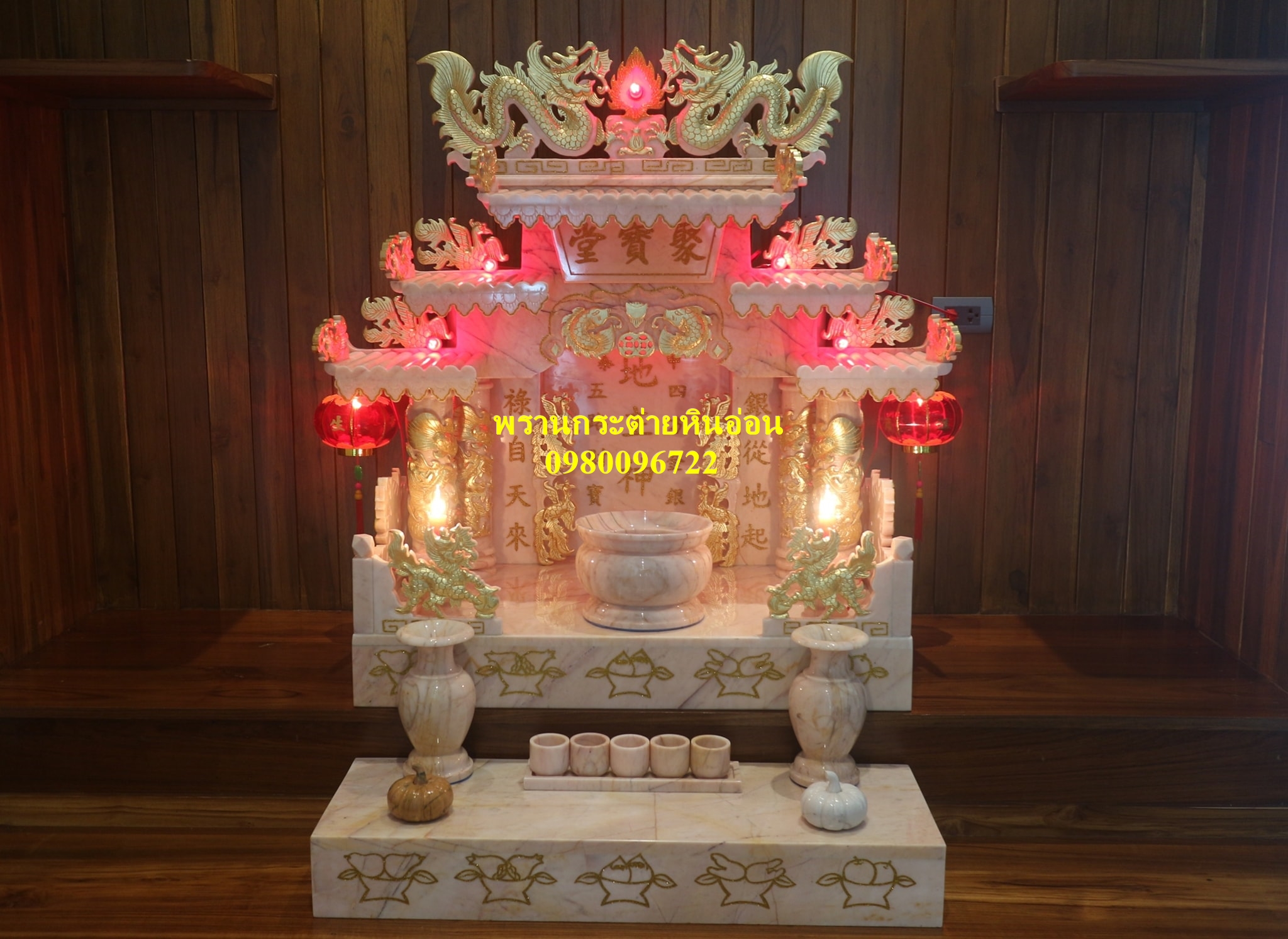 ศาลเจ้าที่จีนหินอ่อน27นิ้ว888