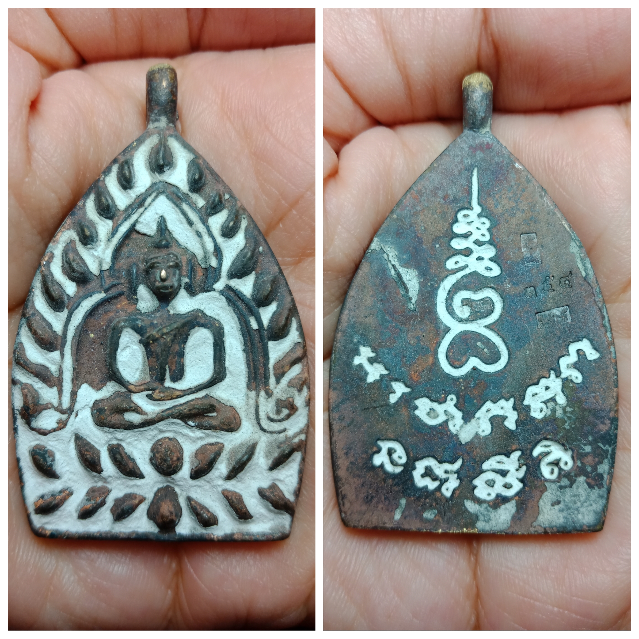 เหรียญหล่อเจ้าสัว พิมพ์จัมโบ้ รุ่นรวยทันใจ เนื้อทองชนวน หลวงพ่อสัญญา( คง) วัดกลางบางแก้ว ครบ 6รอบ ปี2561