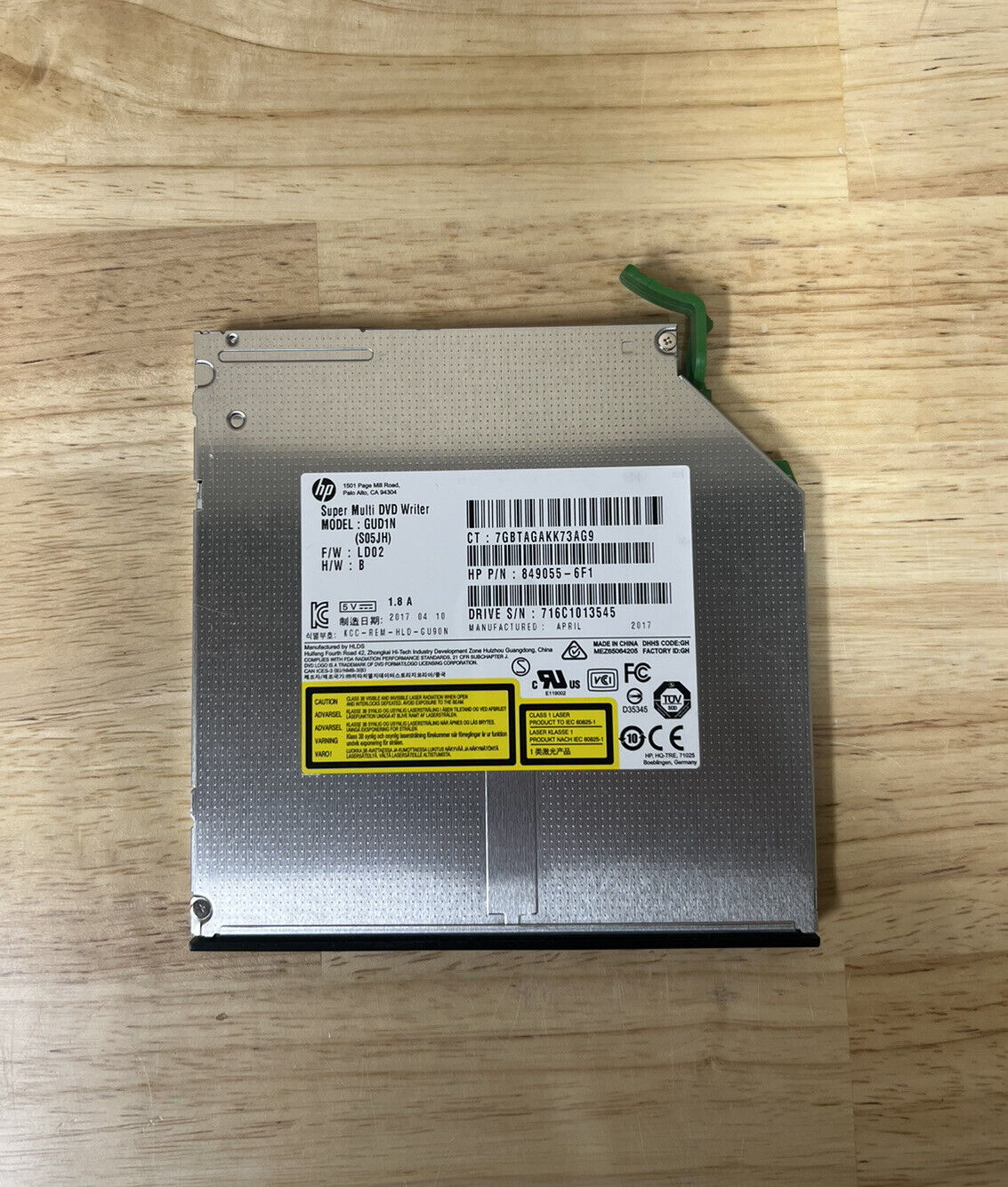 HP Genuine GUD1N Super Multi DVD-RW Burner Drive TESTED BULK // 849055-6F3 (Used) // สินค้ารับประกัน โดย บริษัท อะไหล่เซิร์ฟเวอร์ จำกัด