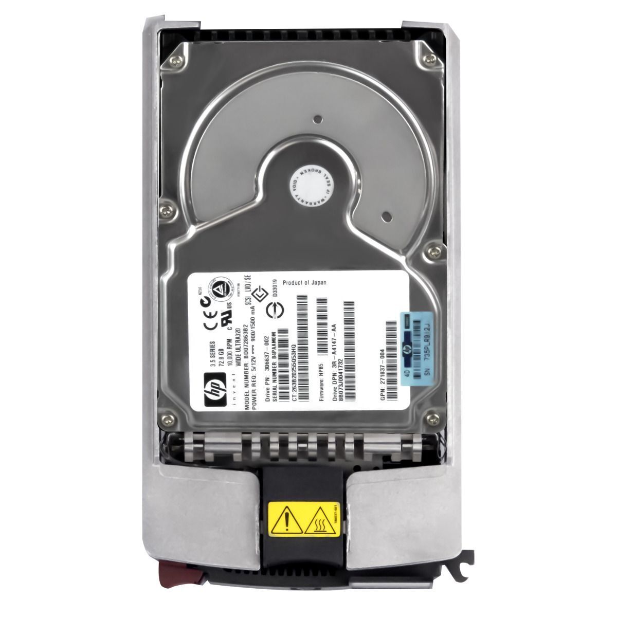 HP 72.8GB 10K RPM Ultra320 SCSI Hard Drive HDD // 306637-002 / GPN 271837-004 / BD072863B2 / 3R-A4147-AA (Used) // สินค้ารับประกัน โดย บริษัท อะไหล่เซิร์ฟเวอร์ จำกัด