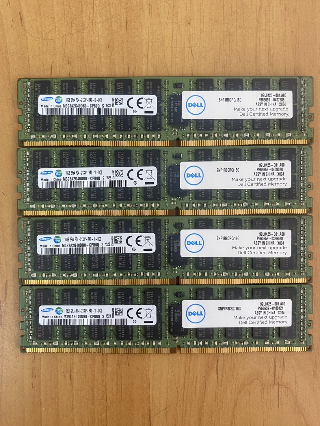 Dell 16GB 2Rx4 PC4-2133P DDR4 Server Memory // SNP1R8CRC/16G / M393A2G40DB0-CPB0Q (Used) // สินค้ารับประกัน โดย บริษัท อะไหล่เซิร์ฟเวอร์ จำกัด
