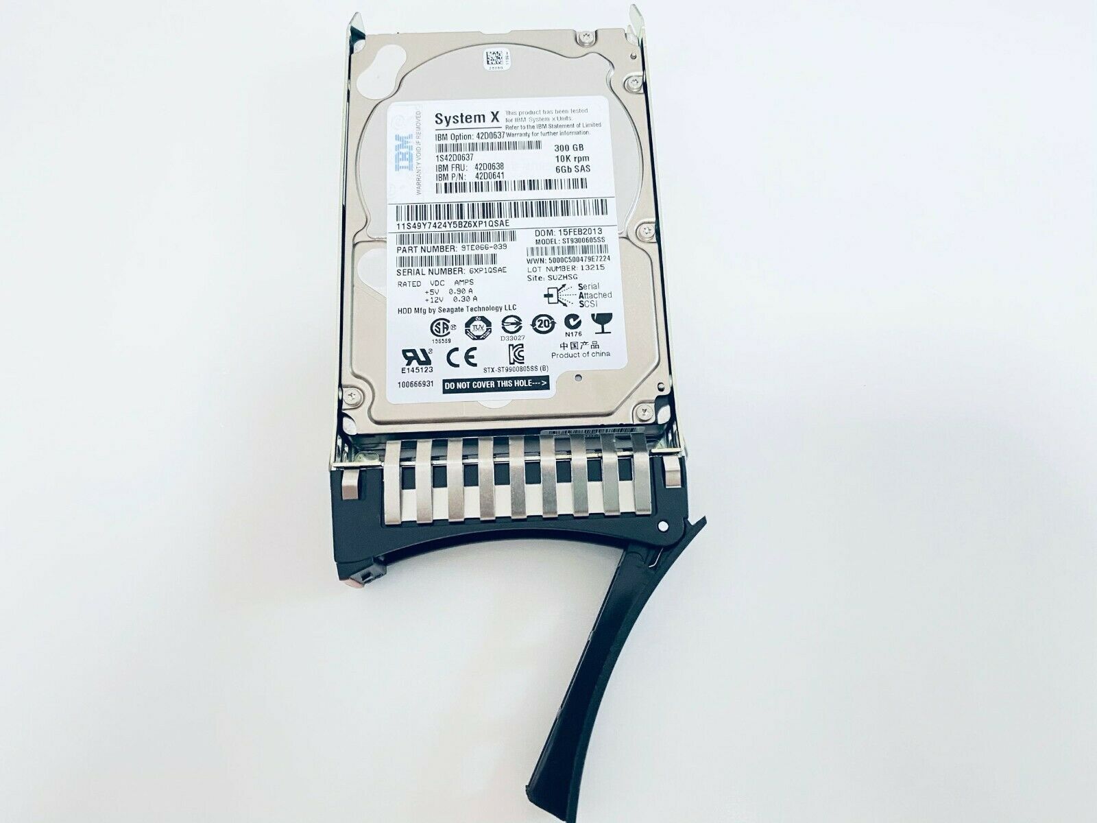 IBM 300GB 10K 6G SAS 2.5" Hard Drive x3650 M2 x3550 // 42D0638 / 42D0637 / 42D0641 (Used) // สินค้ารับประกัน โดย บริษัท อะไหล่เซิร์ฟเวอร์ จำกัด
