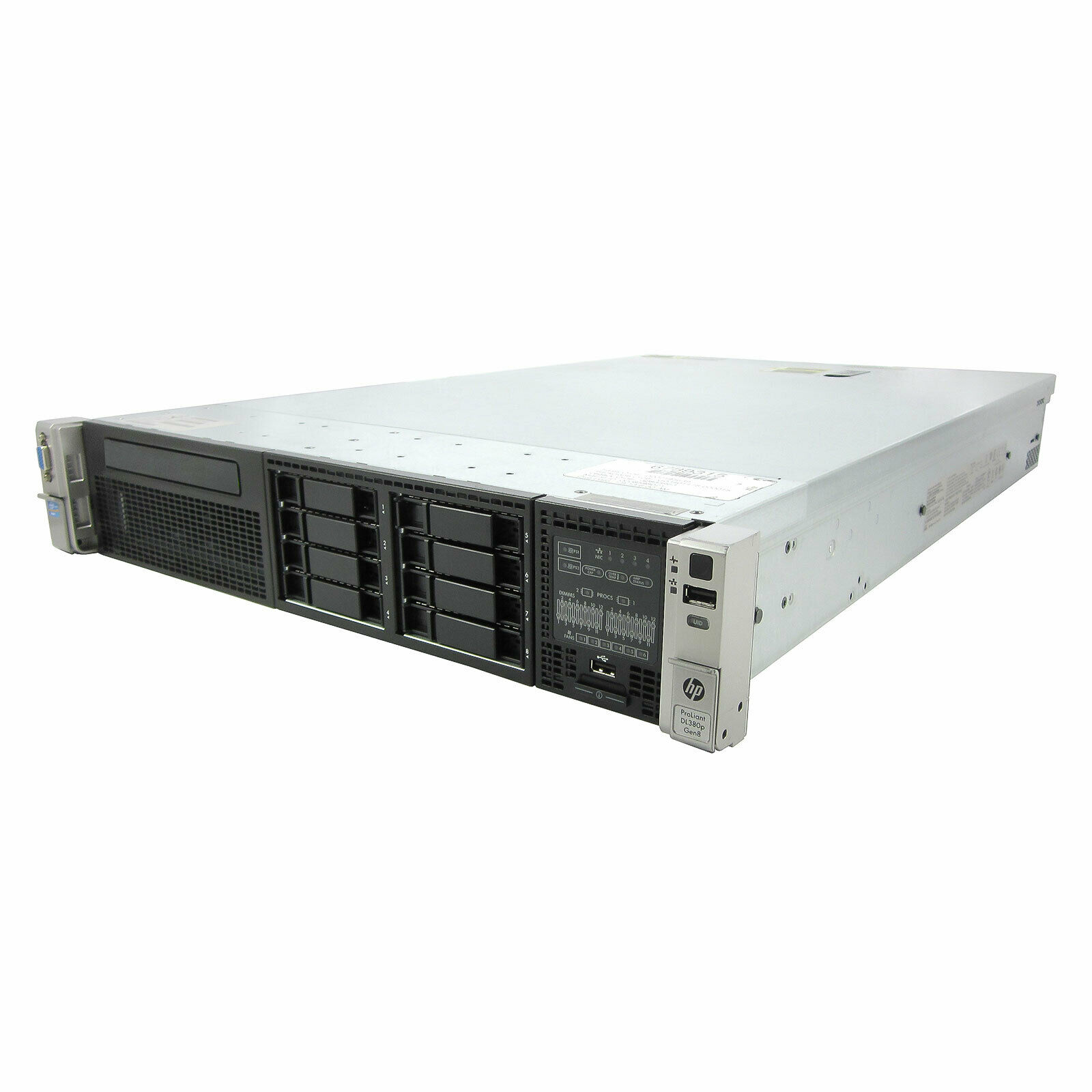 HP ProLiant DL380P G8 / E5-2630 2.30GHz x2 / RAM 32GB DDR3 / HDD 300GB 10K SAS 2.5" x2 / Power Supply 460w x2 / Card Array P420i (Used) // สินค้ารับประกัน โดย บริษัท อะไหล่เซิร์ฟเวอร์ จำกัด