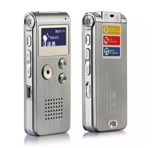 เครื่องอัดเสียง บันทึกคำพูดนาน 20 ซม เครื่อง 8GB. เล่น MP3 ได้ยาวนาน