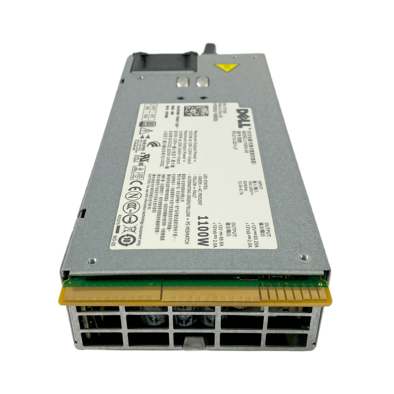 Dell 1100W PSU L1100A-S0 for Poweredge R510 R810 R910 T710 , 0TCVRR, Model L1100A-S0, PS-2112-2D1-LF (Used) // สินค้ารับประกัน โดย บริษัท อะไหล่เซิร์ฟเวอร์ จำกัด