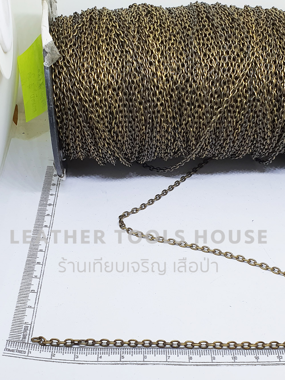 โซ่เหล็ก CA080L สีเหลืองดำ 1เมตร