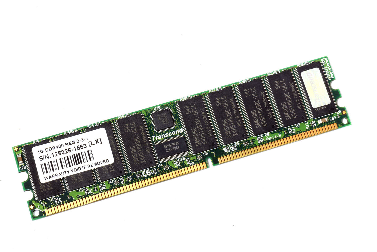 Transcend 1GB DDR400 REG Server Memory RAM / 1GB DDR2 400 REG // (USED) สินค้ารับประกัน โดย บริษัท อะไหล่เซิร์ฟเวอร์ จำกัด