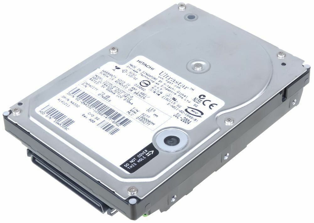 HITACHI 73GB SCSI 80PIN 10000U/min 3.5" Hard Disk IC35L073UCDY10-0 // 0N4332 / 07N8818 (Used) // สินค้ารับประกัน โดย บริษัท อะไหล่เซิร์ฟเวอร์ จำกัด