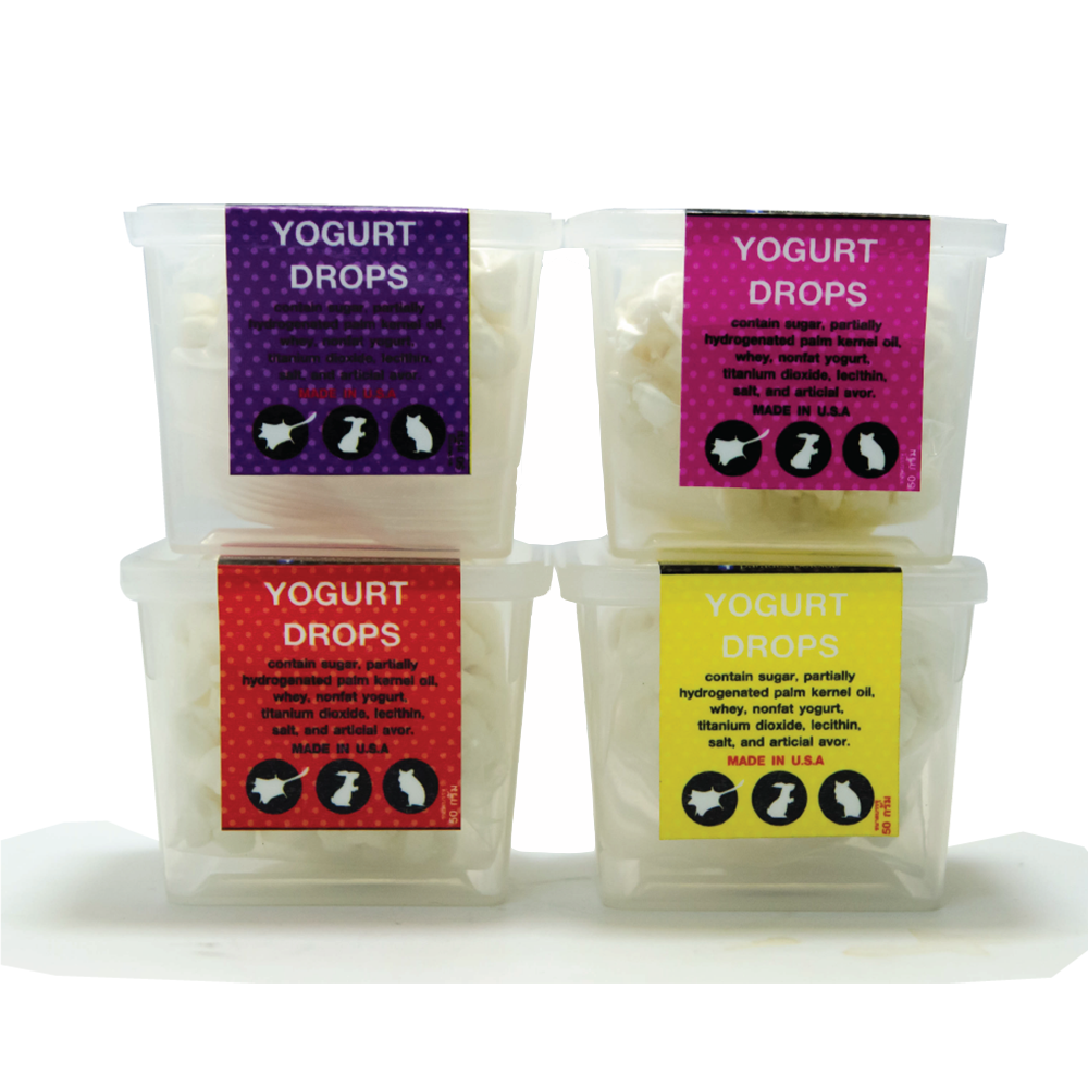 ParadisePet Yogurt drop 50 g เม็ดโยเกิร์ตสำหรับสัตว์ฟันแทะ