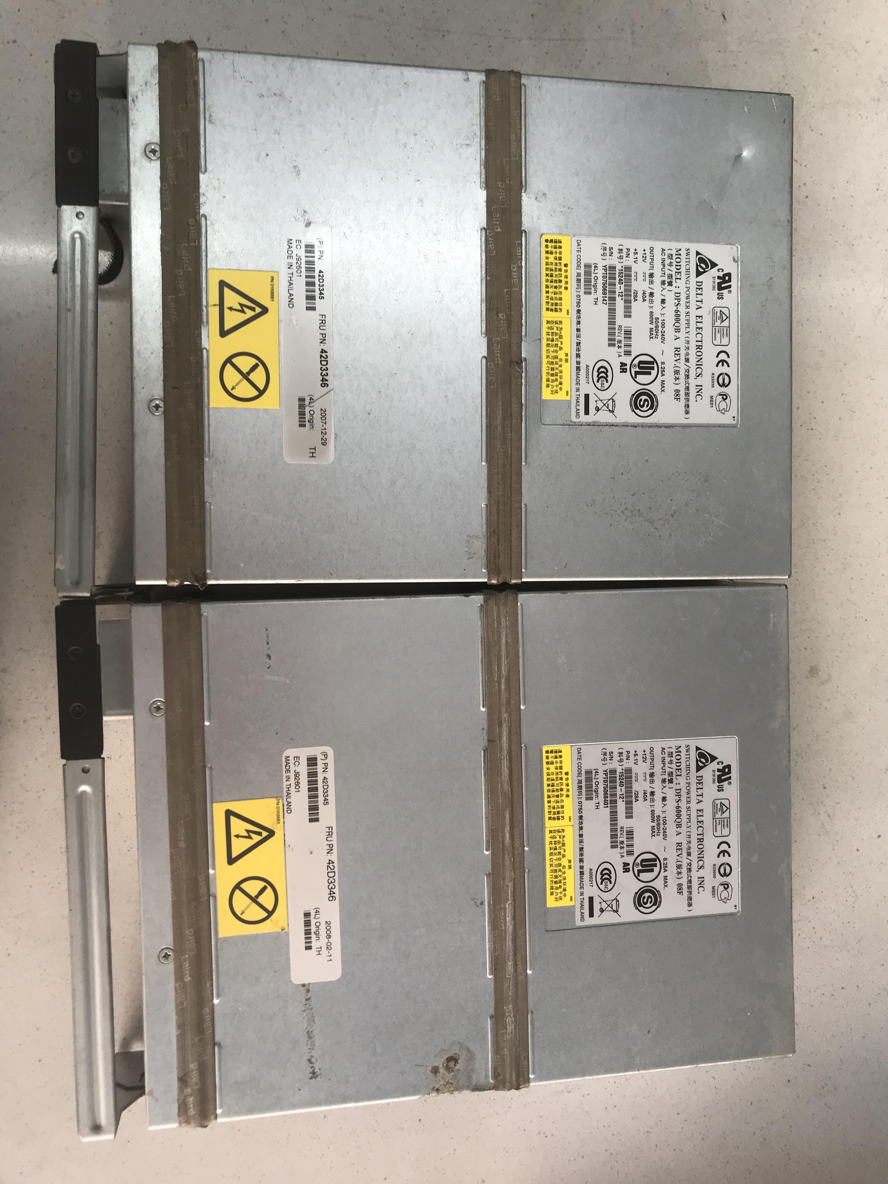 IBM Power Supply Delta DPS-600QB A 600W PSU // FRU 42D3346 / 42D3345 (Used) // สินค้ารับประกัน โดย บริษัท อะไหล่เซิร์ฟเวอร์ จำกัด