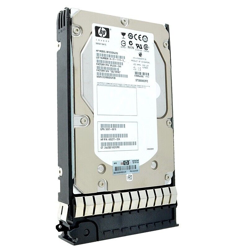 HP 300GB 15K Fibre 3.5 " // BF300DAJZQ / HP 495277-004 / 5697-6816 AG690-64201 / ST3300657FC / Tray 454411-001 (Used) // สินค้ารับประกัน โดย บริษัท อะไหล่เซิร์ฟเวอร์ จำกัด