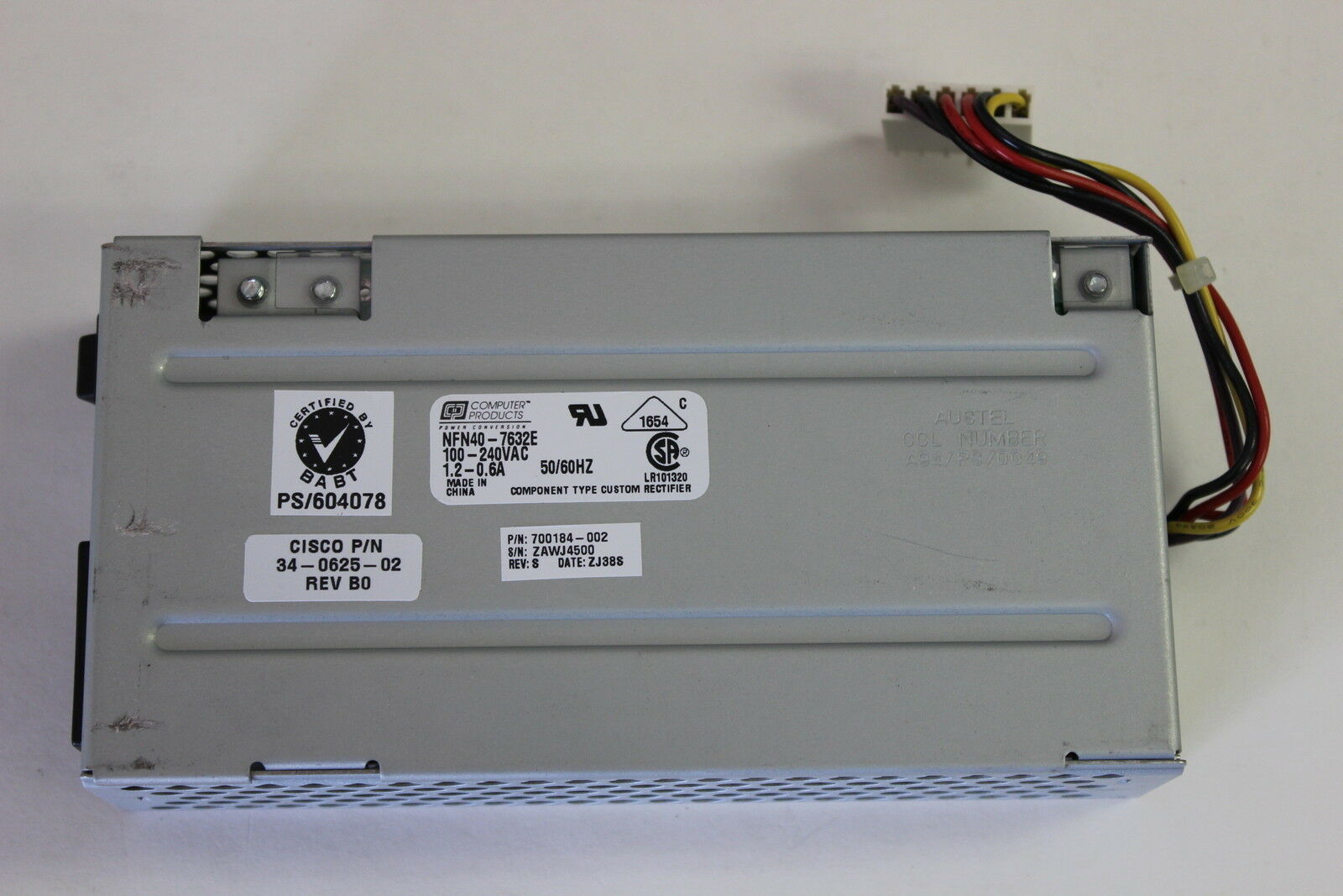 Cisco 2511 2509 2514 2500 Series Power Supply 100-240V 34-0625-02 // 700184-002 (Used) // สินค้ารับประกัน โดย บริษัท อะไหล่เซิร์ฟเวอร์ จำกัด