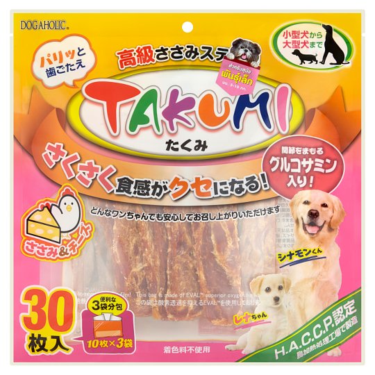 Takumi สันในไก่ ซาซามิ สเต็ก รสชีส 300 กรัม 30 ชิ้น