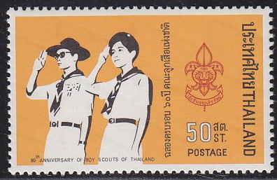 แสตมป์ครบรอบ 60 ปี คณะลูกเสือแห่งชาติ (สภาพนอก)
