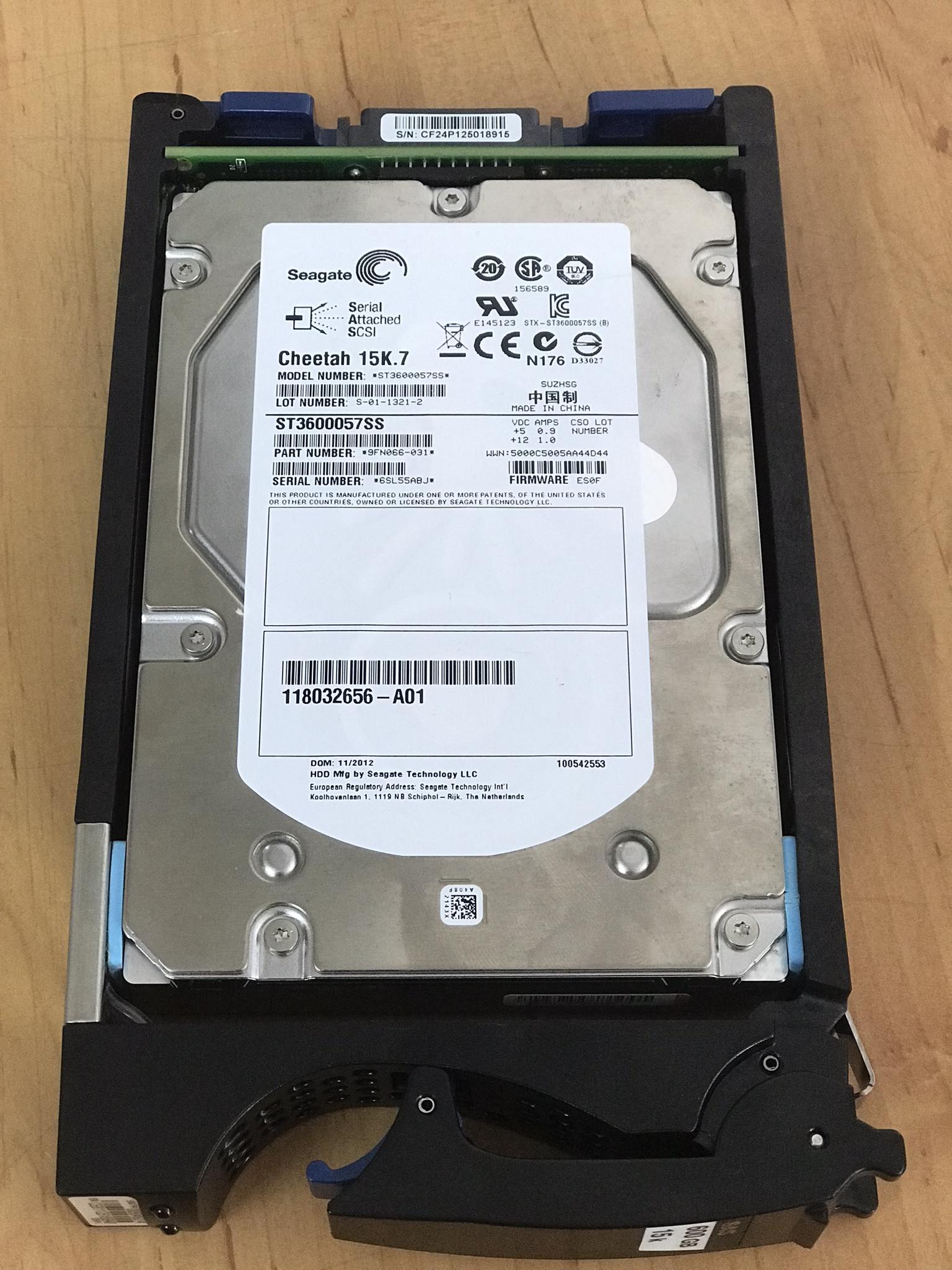EMC 600GB 6GB 15K 3.5 SAS HDD // Tray 005049274 / ST3600057SS / 118032656-A01 (Used) // สินค้ารับประกัน โดย บริษัท อะไหล่เซิร์ฟเวอร์ จำกัด