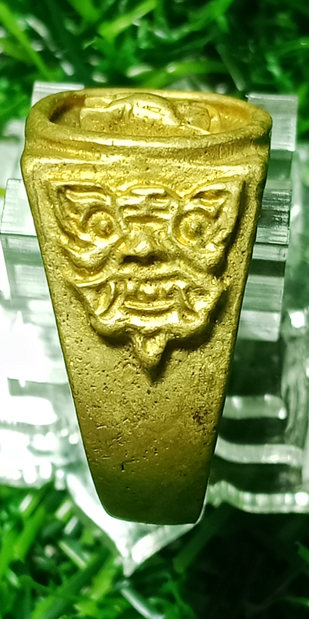 แหวนหล่อ พ พาน หลวงปู่เย็น วัดสระเปรียญ จ.ชัยนาท