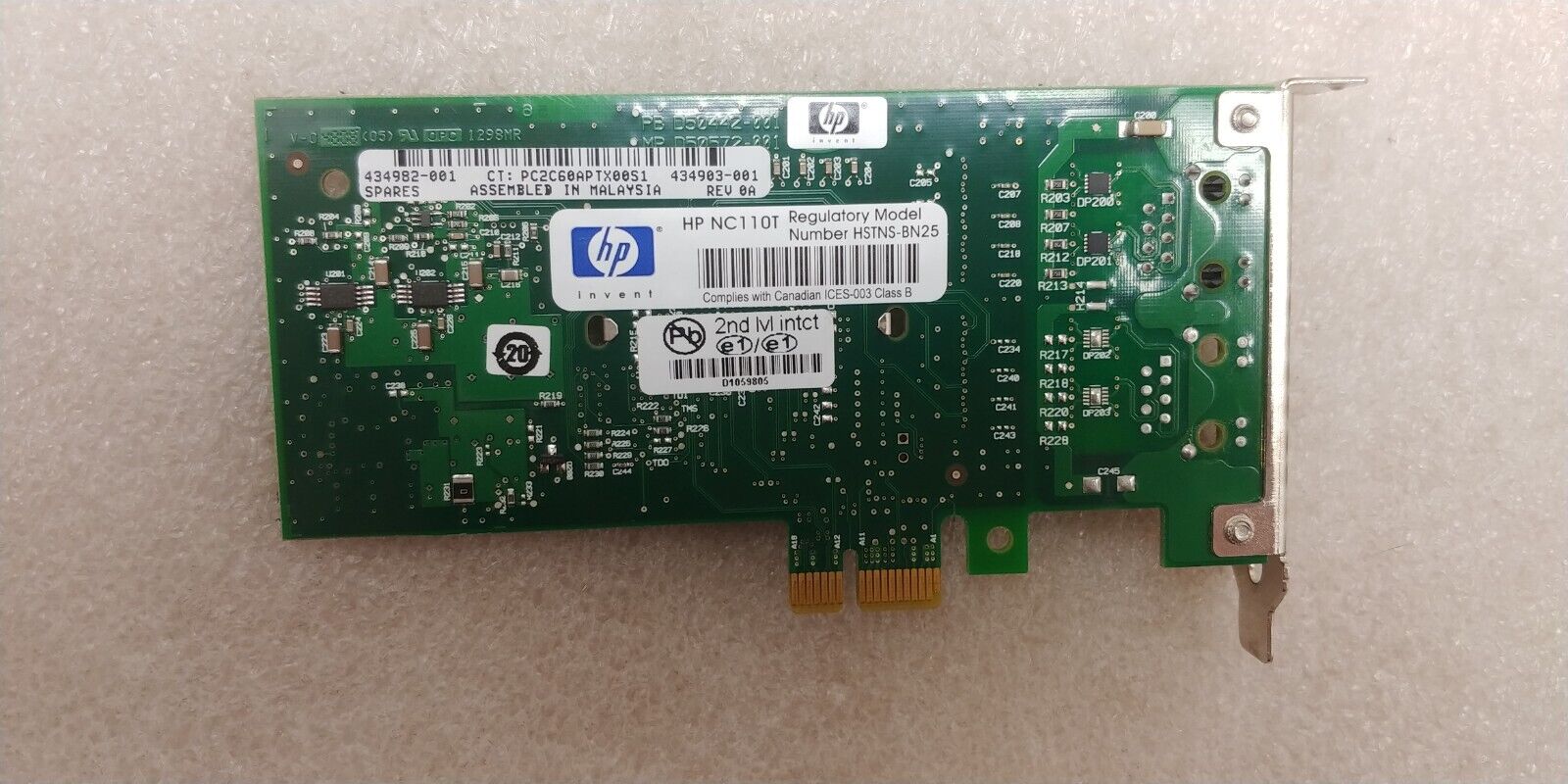 Intel Gigabit Ethernet Dual PCI Express AC Card / CPU-D49919 (B) / D33025 / 86897 (Used) // สินค้ารับประกัน โดย บริษัท อะไหล่เซิร์ฟเวอร์ จำกัด