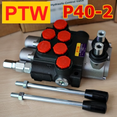 ไฮโดรลิคคอนโทรนวาวร์ (4หุน)PTW P40-2(2แกน)(40L.)(3,000-4,600PSI)