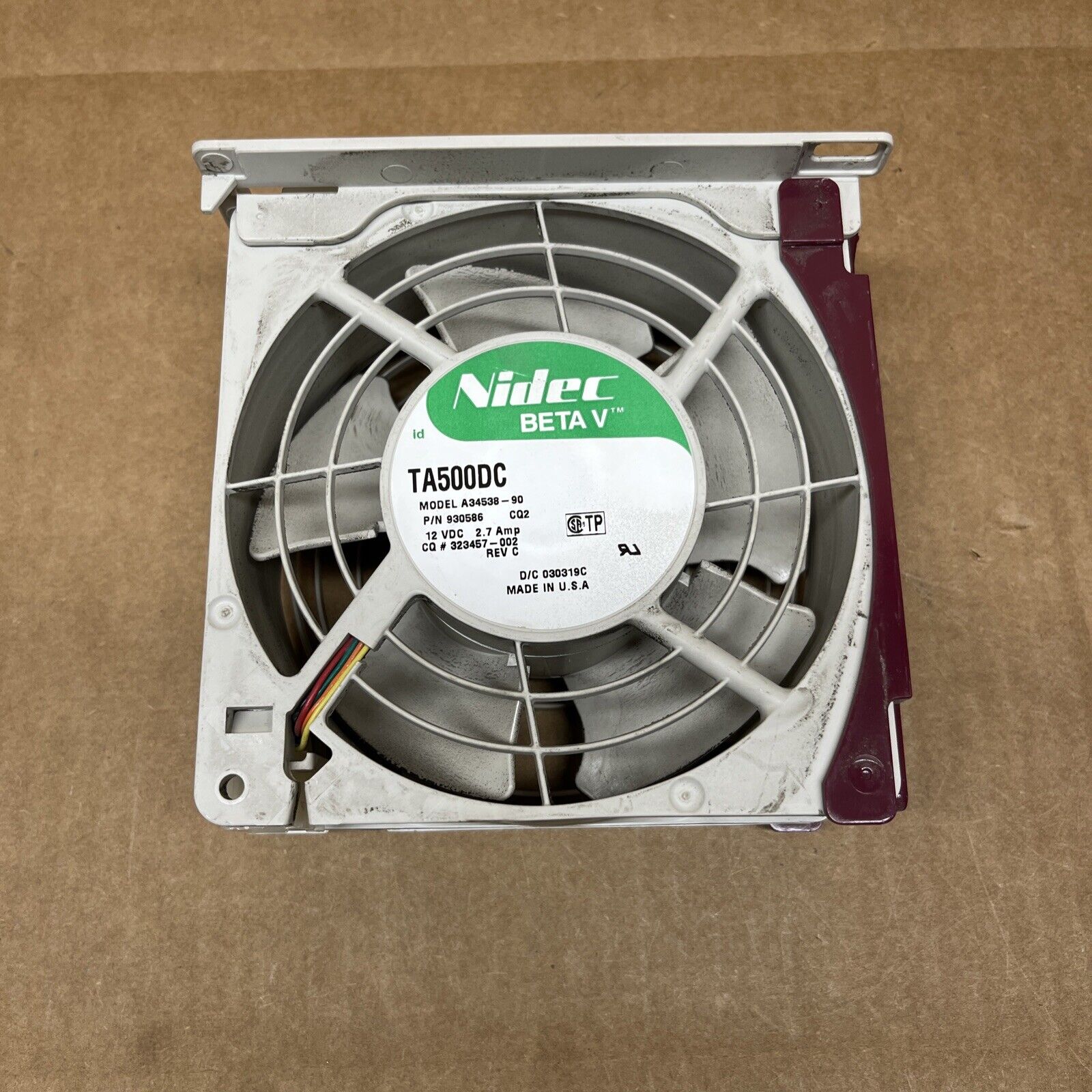 NIDEC TA500DC A34538-90 HP Server Fan ML530 Fan / ML570 Fan 930573 (Used) // สินค้ารับประกัน โดย บริษัท อะไหล่เซิร์ฟเวอร์ จำกัด