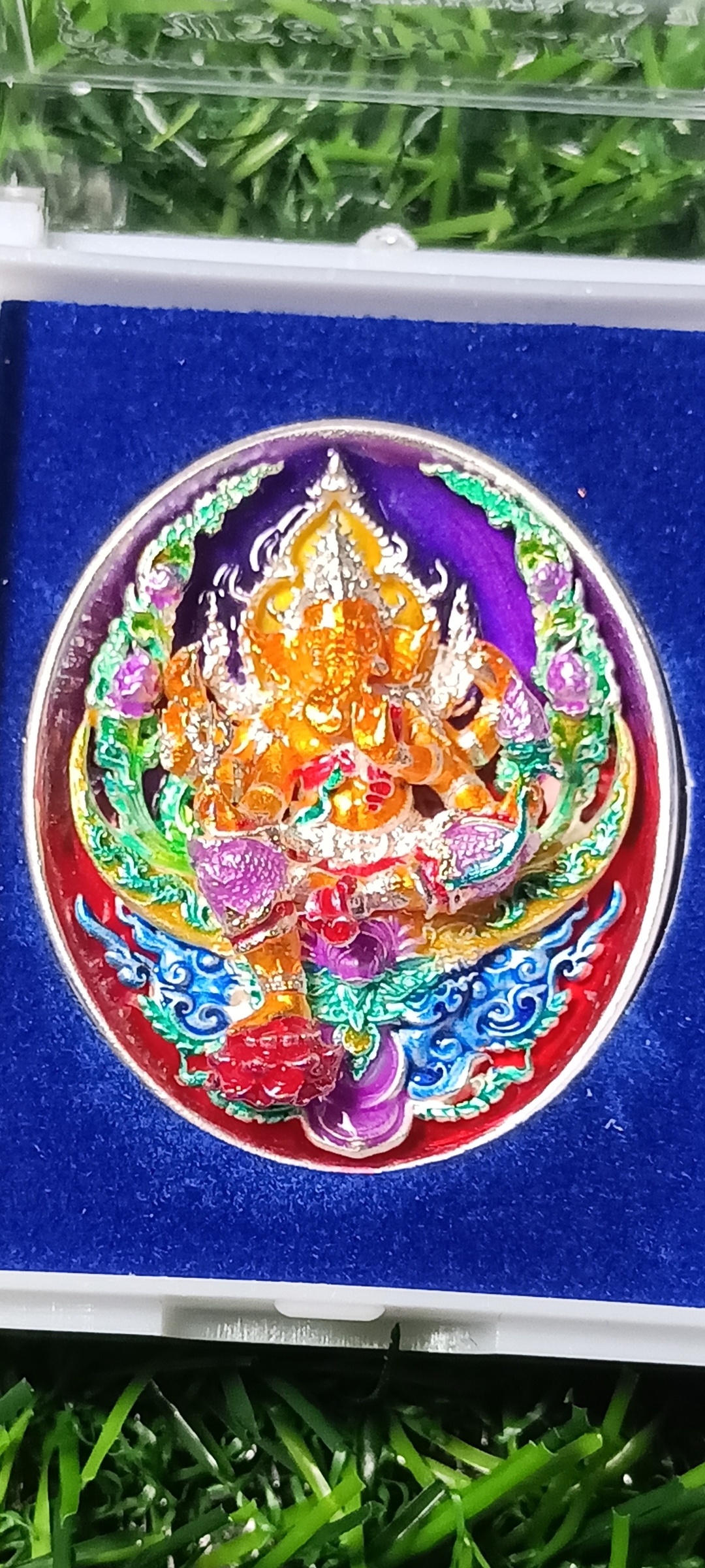 พระพิฆเนศ ที่ระลึกอายุวัฒนมงคล ๘๐ ปี รุ่น สมปรารถนา หลวงปู่จื่อ วัดเขาตาเงาะอุทุมพร จ. ชัยภูมิ ปี 2567