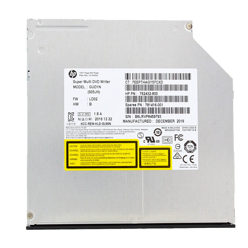 Genuine HP EliteDesk 800/880 G2 TWR DVD Disk Drive GUD1N // 781416-001 / 762432-800 (Used) // สินค้ารับประกัน โดย บริษัท อะไหล่เซิร์ฟเวอร์ จำกัด