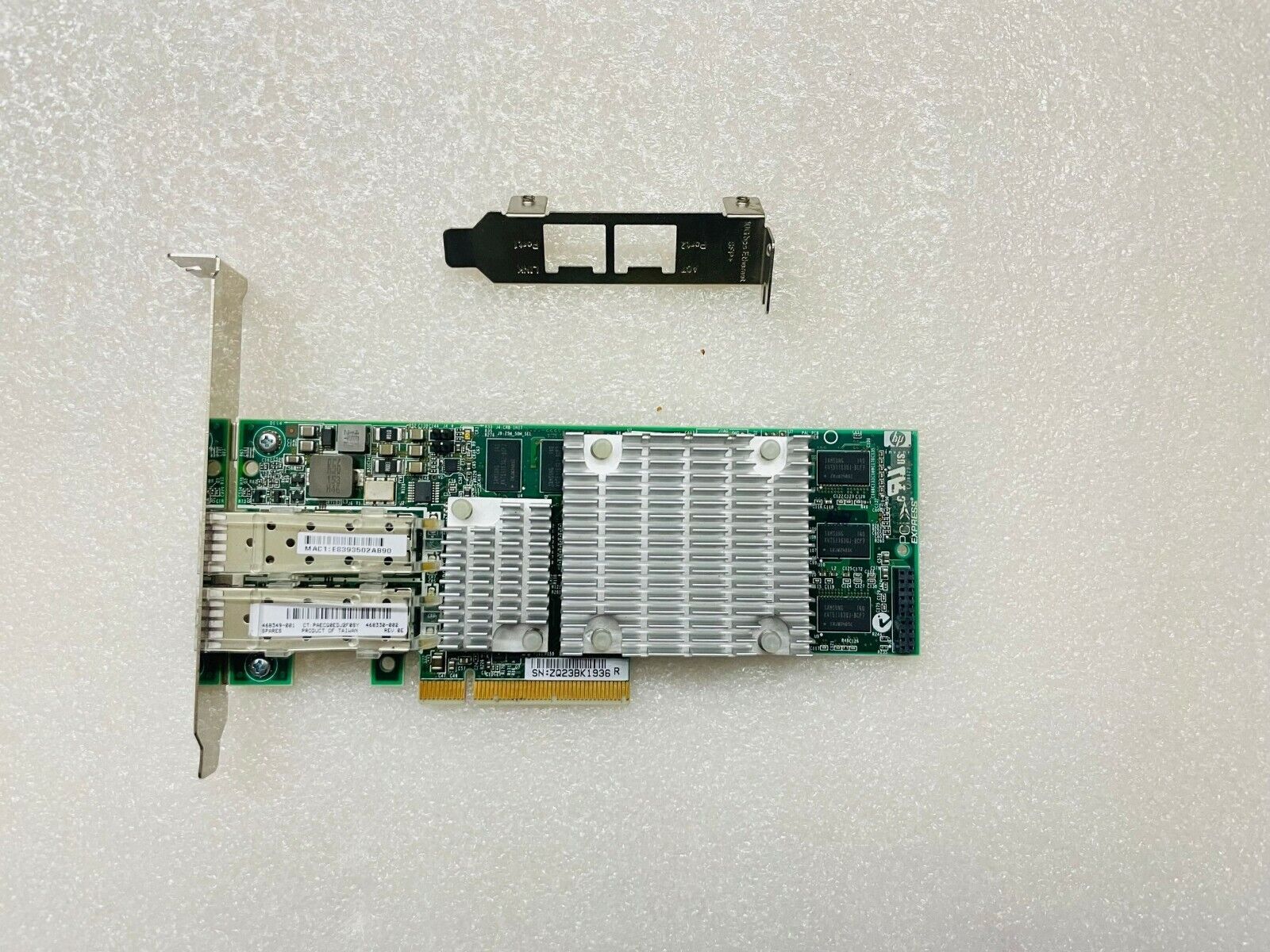 HP NC522SFP Dual Port NIC 10G SFP Server Adapter // 468349-001 / 468330-002 (New) // สินค้ารับประกัน โดย บริษัท อะไหล่เซิร์ฟเวอร์ จำกัด