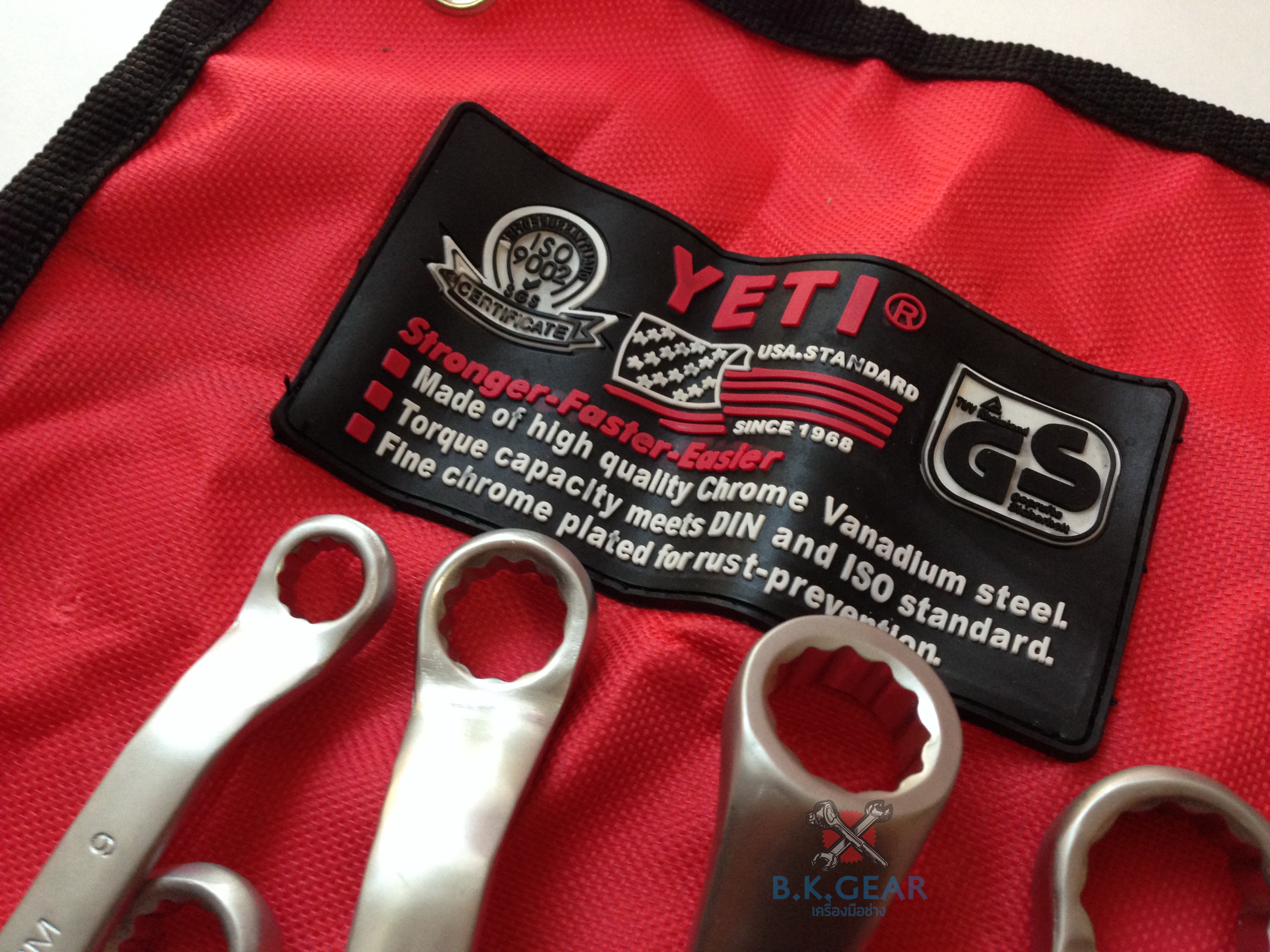 ประแจแหวน 2 ข้าง YETI (เยติ) 8 ตัวชุด ส่งฟรีเก็บเงินปลายทาง