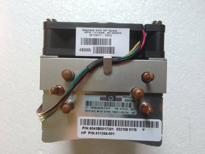HP Proliant ML350 G5 Server Heatsink and Fan / 411354-001 / 413977-001 (Used) // สินค้ารับประกัน โดย บริษัท อะไหล่เซิร์ฟเวอร์ จำกัด