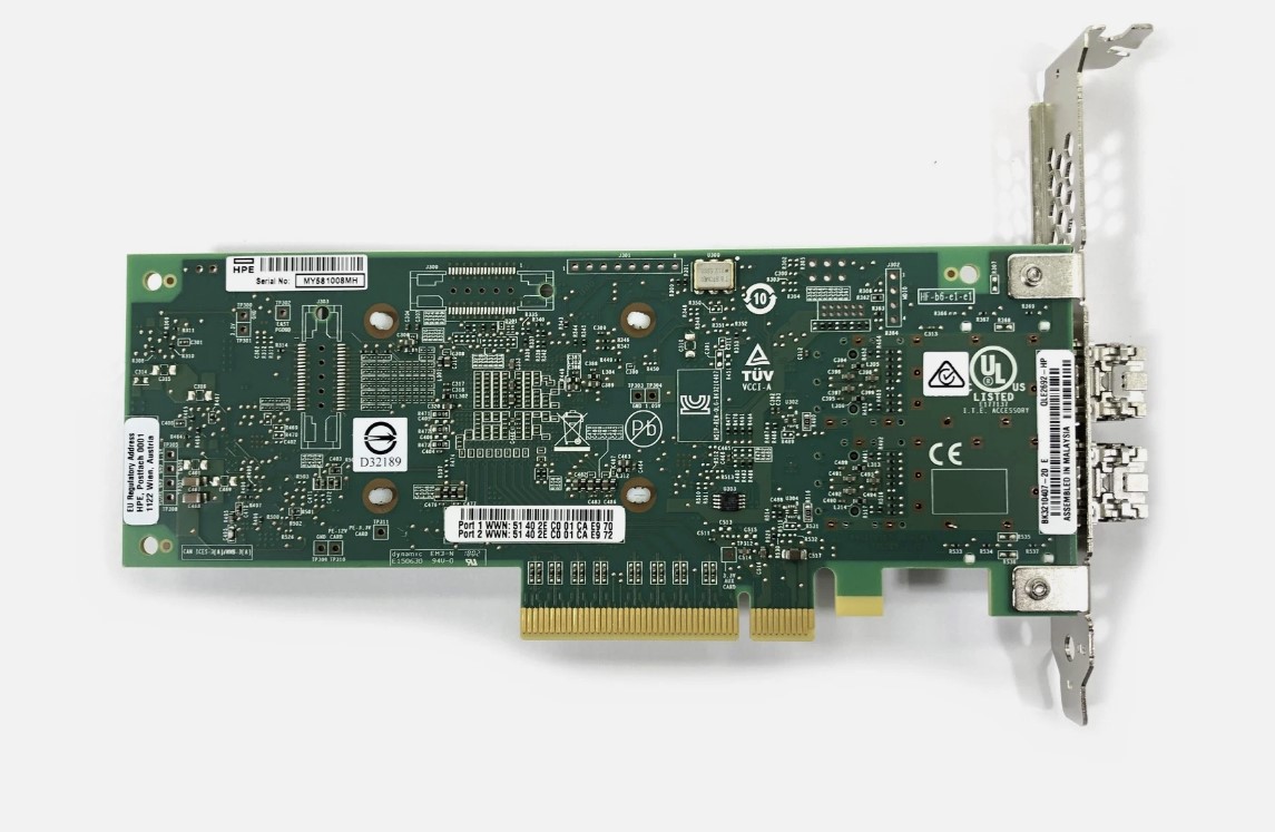 HPE QLE2692 SN1100Q 16GB Dual Port Fibre Channel HBA Network Adapter // 853011-001 (Used) // สินค้ารับประกัน โดย บริษัท อะไหล่เซิร์ฟเวอร์ จำกัด