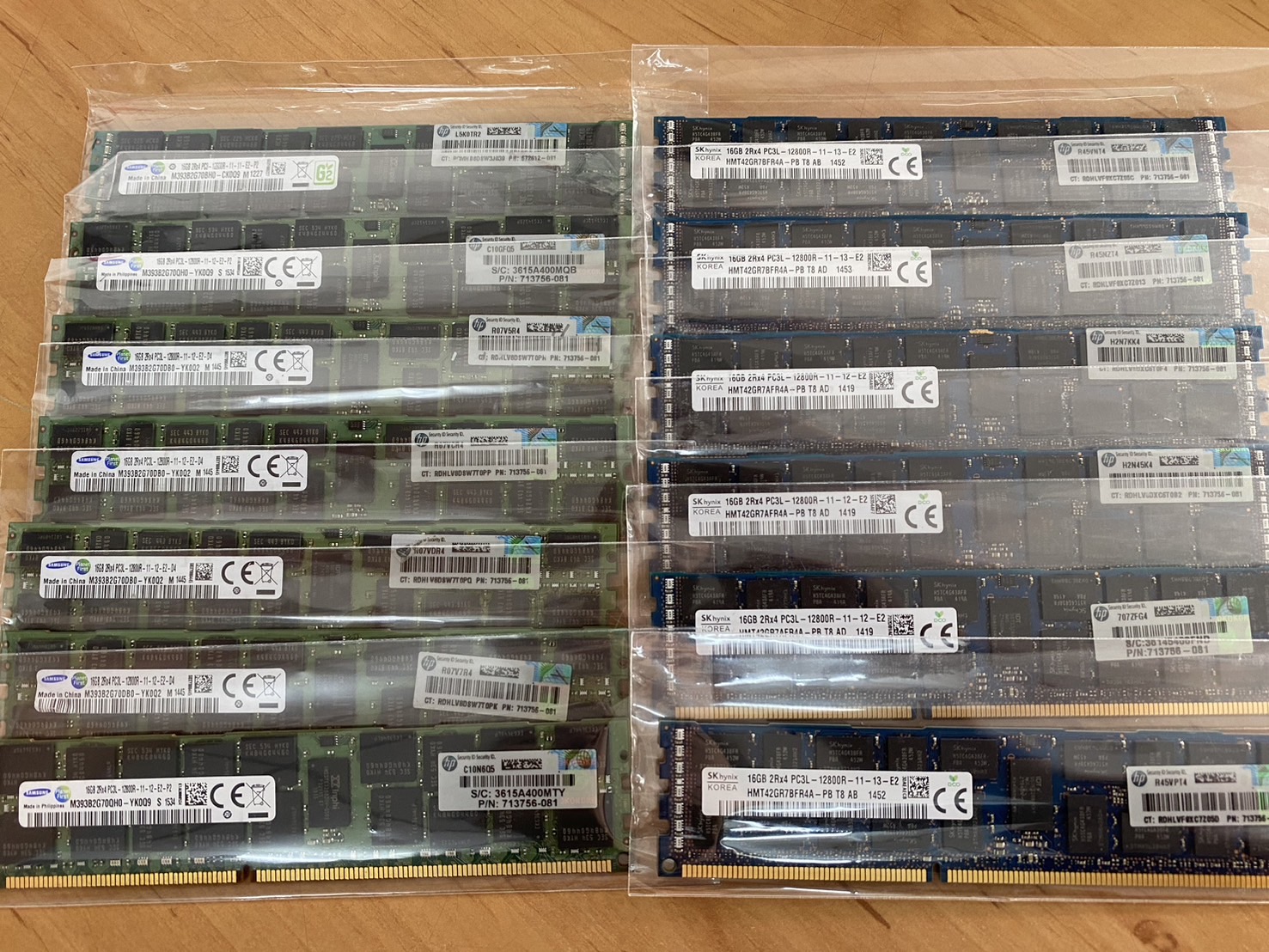 HP 16GB (2Rx4) PC3L-12800R DDR3-1600 Memory // 713756-081 / HMT42GR7BFR4A-PB / M393B2G70DB0-YK0 (Used) // สินค้ารับประกัน โดย บริษัท อะไหล่เซิร์ฟเวอร์ จำกัด