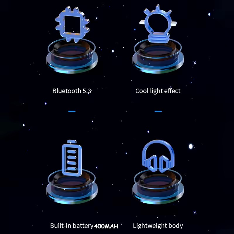 A300BL WIRELESS STEREO HEADPHONES