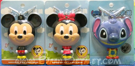 กระจกมิกกี้/มินนี่/สติทช์ (Mickey,Minie,Stitch Big Face Mirror)
