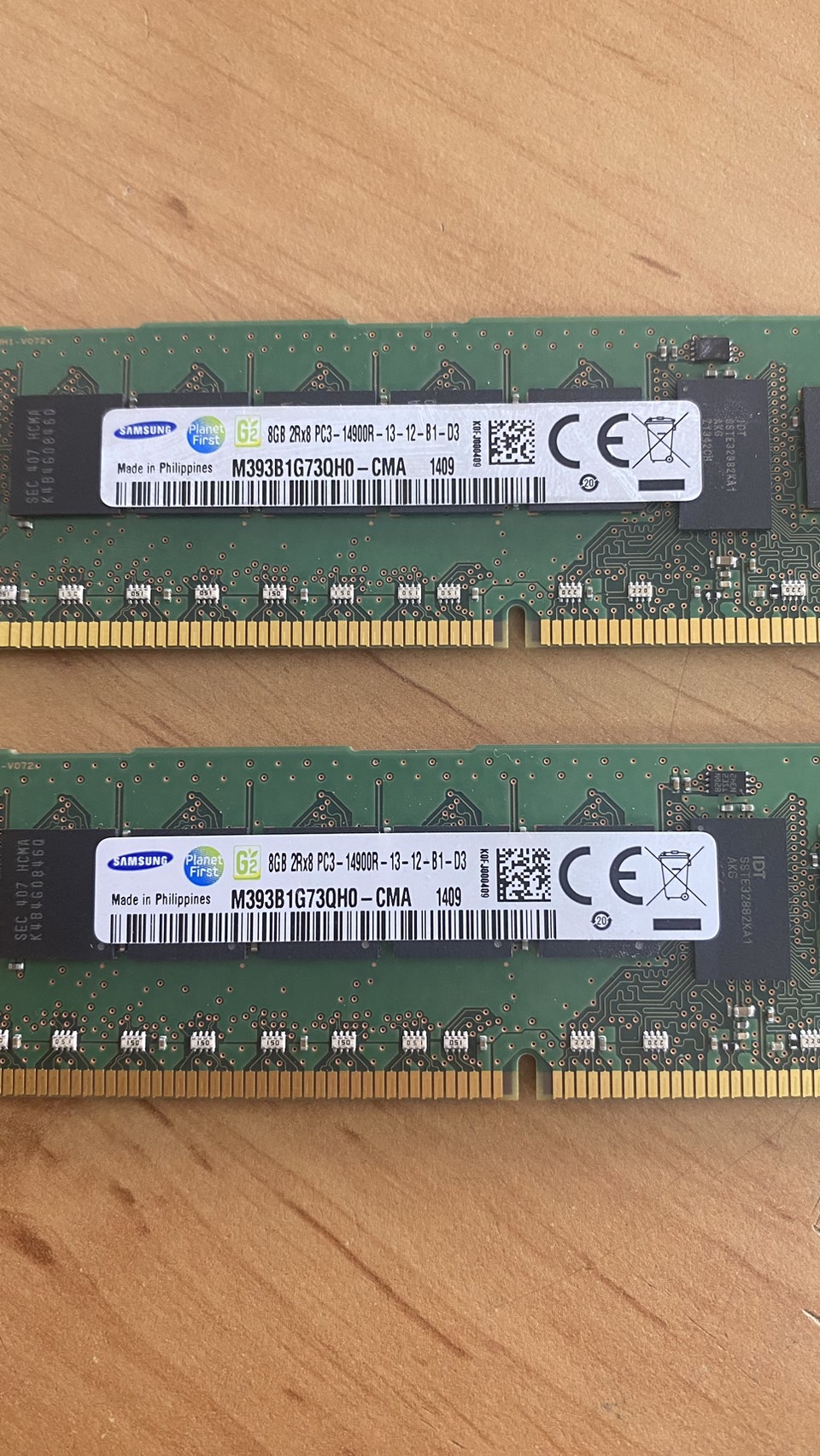 Samsung 8GB 2Rx8 PC3-14900R Server Memory // M393B1G73QH0-CMA (Used) // สินค้ารับประกัน โดย บริษัท อะไหล่เซิร์ฟเวอร์ จำกัด