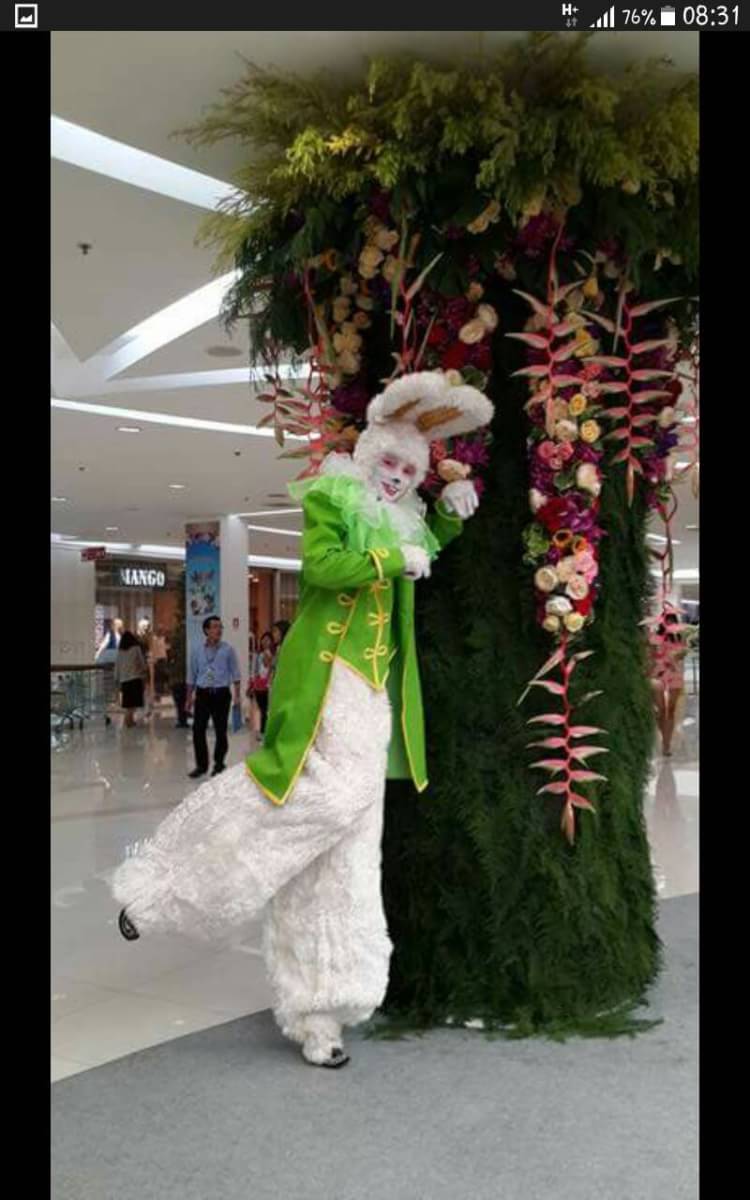 ตัวตลกขายาว Clown Stilt Walkers