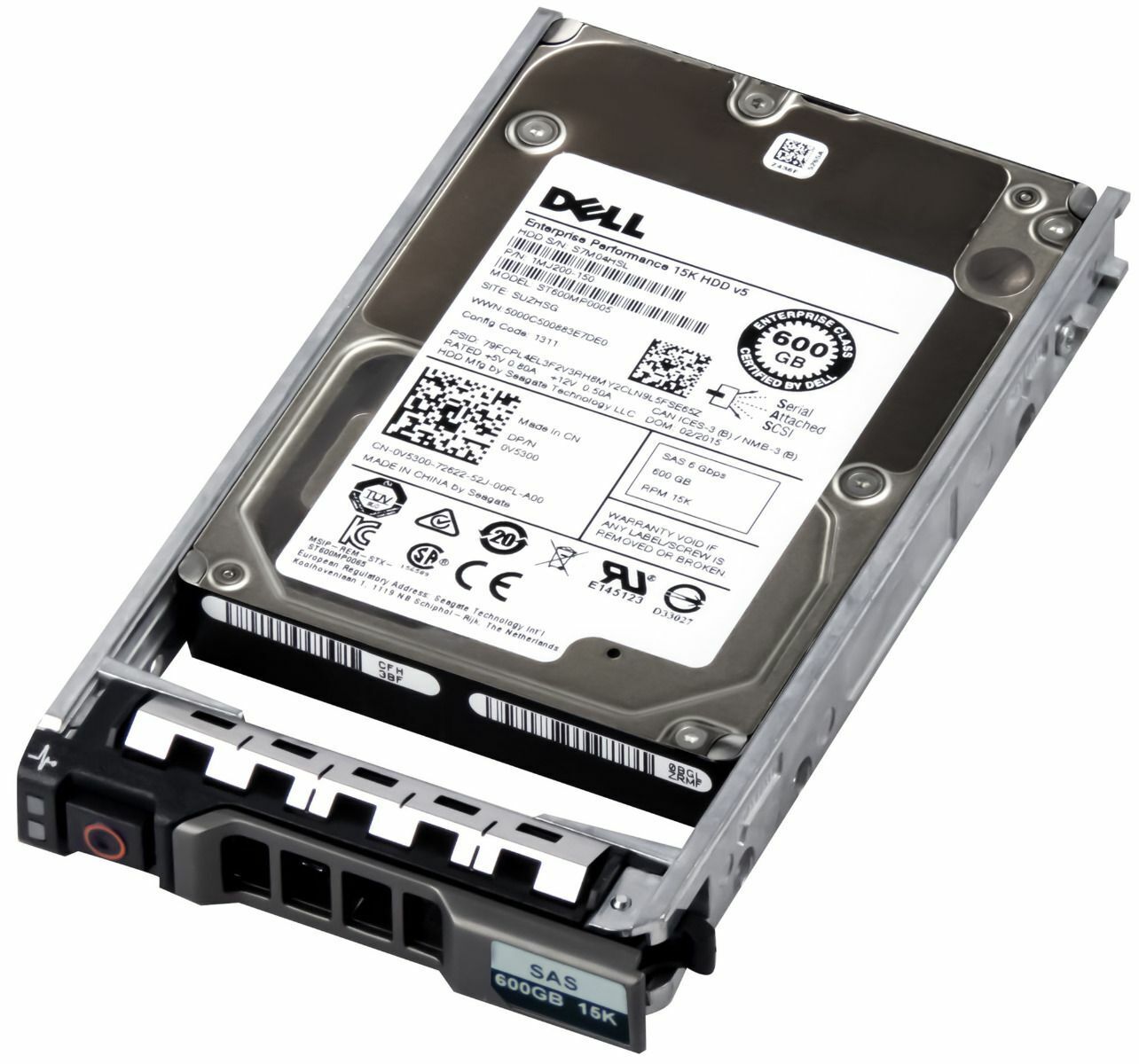Dell 600GB 15K SAS 6Gb/s 2.5" HDD Seagate // 0V5300 / V5300 / ST600MP0005 (Used) // สินค้ารับประกัน โดย บริษัท อะไหล่เซิร์ฟเวอร์ จำกัด