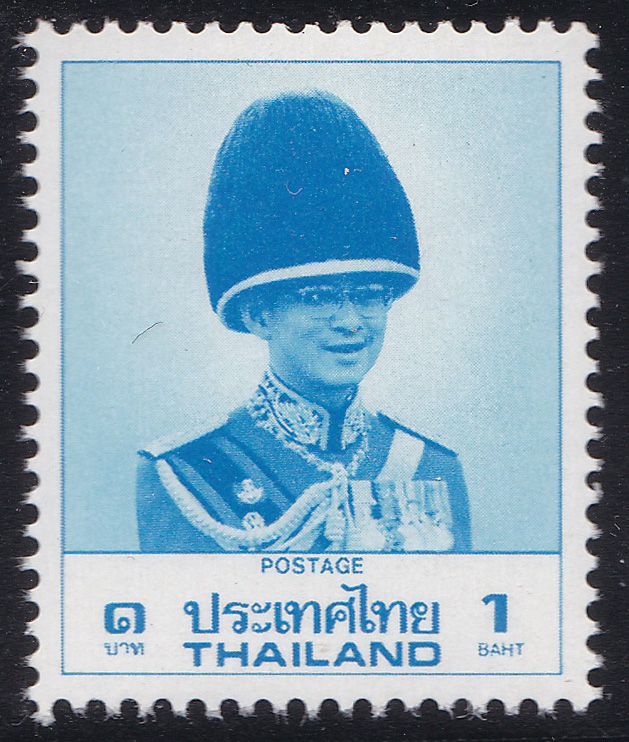แสตมป์พระรูป ร.9 ชุด8 ดวง 1 บาท โรงพิมพ์ Harrison & Sons