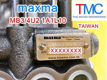 ไฮโดรลิคคอนโทรลวาล์ว(4แกน)hydraulic control valve maxma MB3/4U2 1A1L10(45L/min)(4,600Psi/315Bar)