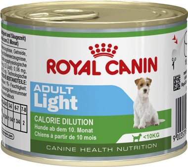 Royal canin Mini Light อาหารชนิดเปียกสูตรควบคุมน้ำหนัก สำหรับสุนัขโตพันธุ์เล็กอายุ 10 เดือนขึ้นไป ขนาด 195 กรัม